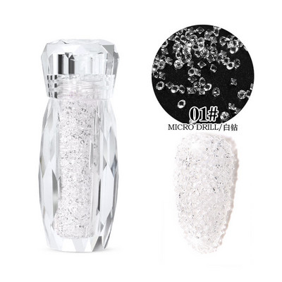 Symphony Glitter Caviar Nails Rhinestones Fairy Micro Crystal Beads 3D Nail Art Dodaci DIY Pixie Design Manikura Dekoracija