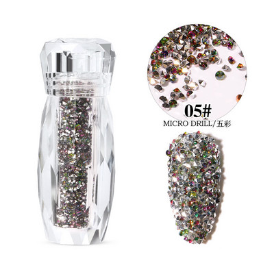 Symphony Glitter Caviar Nails Rhinestones Fairy Micro Crystal Beads 3D Nail Art Dodaci DIY Pixie Design Manikura Dekoracija