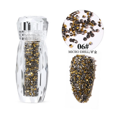 Symphony Glitter Caviar Nails Rhinestones Fairy Micro Crystal Beads 3D Nail Art Dodaci DIY Pixie Design Manikura Dekoracija