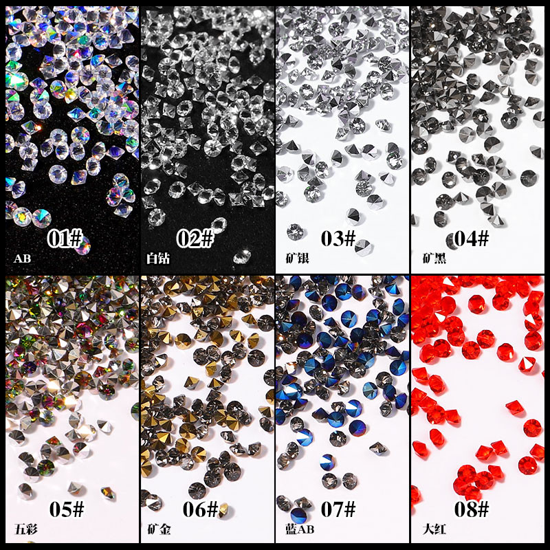 Symphony Glitter Caviar Nails Rhinestones Fairy Micro Crystal Beads 3D Nail Art Dodaci DIY Pixie Design Manikura Dekoracija