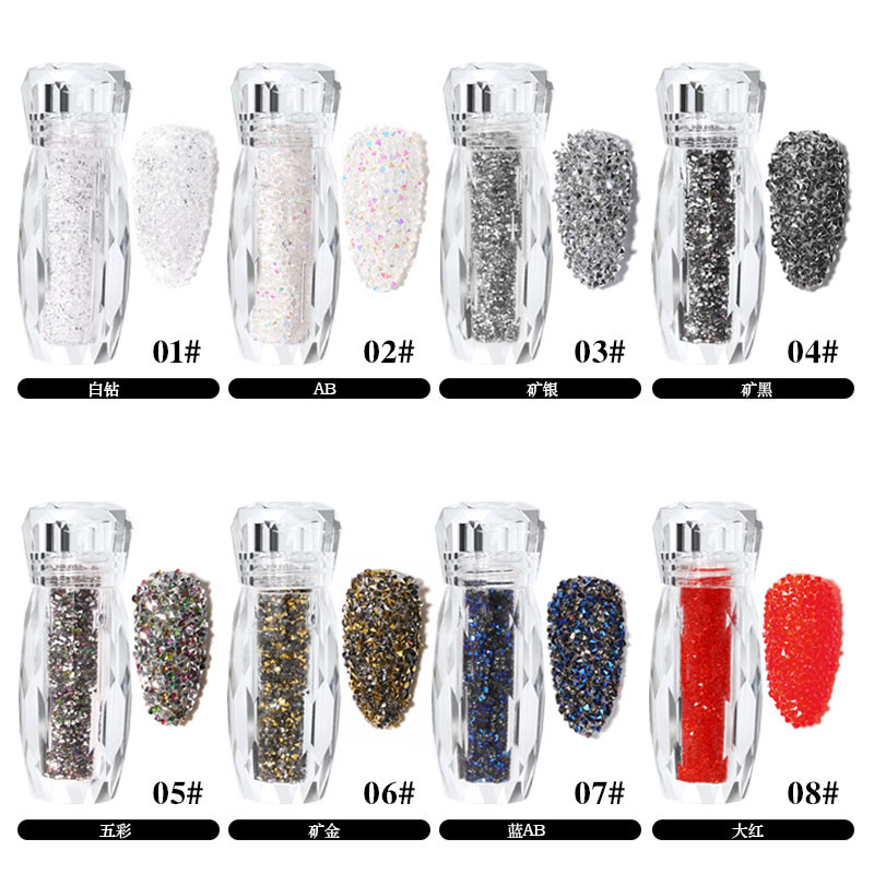Symphony Glitter Caviar Nails Rhinestones Fairy Micro Crystal Beads 3D Nail Art Dodaci DIY Pixie Design Manikura Dekoracija