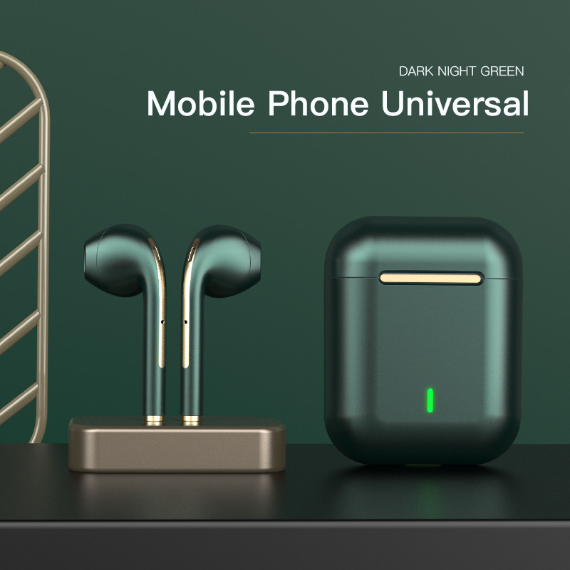 TWS Bluetooth slúchadlá J18 Bezdrôtové slúchadlá do uší s mikrofónom Vodotesné herné slúchadlá pre mobilné telefóny