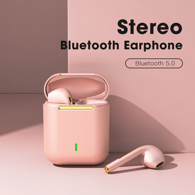 TWS Bluetooth slúchadlá J18 Bezdrôtové slúchadlá do uší s mikrofónom Vodotesné herné slúchadlá pre mobilné telefóny