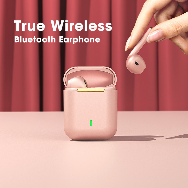 TWS Bluetooth slúchadlá J18 Bezdrôtové slúchadlá do uší s mikrofónom Vodotesné herné slúchadlá pre mobilné telefóny