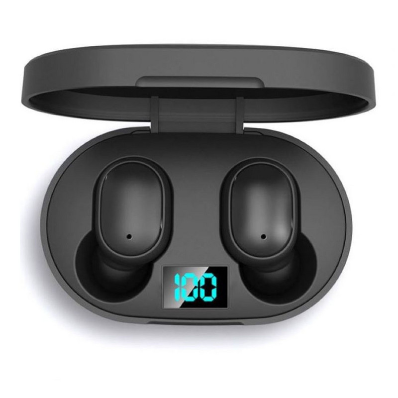 E6s intelligens digitális kijelzős vezeték nélküli bluetooth sport headset akkumulátoros, fülbe helyezhető sztereó mini headset