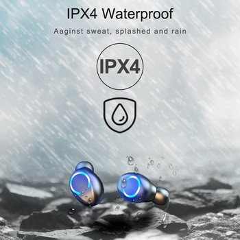 2022 Безжични слушалки Bluetooth слушалки TWS слушалки за уши Стерео водоустойчиви слушалки Bluetooth шумопотискащ микрофон