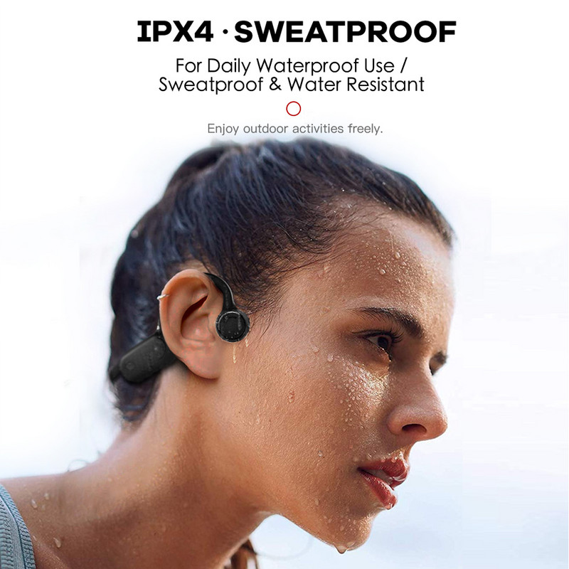 Open Ear Bluetooth slušalice Vodootporne sportske slušalice Bežične stereo slušalice zračne koštane provodljivosti Za biciklizam Trčanje Planinarenje