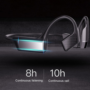 Bone Conduction Earphone Bluetooth 5.0 Earbuds Безжични слушалки TWS Sports Handsfree Водоустойчиви слушалки Не слушалки за поставяне в ушите
