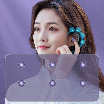 Νέα ασύρματα ακουστικά Stereo Sport Touch Headset TWS Bluetooth V5.1 Ακουστικά Γυναικεία ακουστικά με μικρόφωνο Power Bank 2000mAh