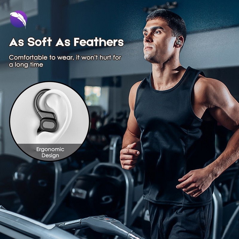 Tws Bluetooth Koptelefoon Met Microfoons Sport Oorhaak Led Display Draadloze Hoofdtelefoon Stereo Oordopjes Waterdicht Headsety