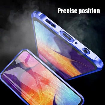 Метален магнитен калъф за Samsung Galaxy A52 S A32 A22 A53 A51 A33 A71 двустранно стъкло Funda S21 S22 S23 Ultra Plus S20FE капак