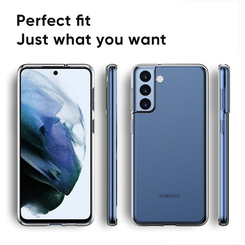 Husa de telefon ultra subțire din silicon activată pentru Samsung Galaxy S21 S20 Fe Ultra S10 S9 S8 Plus Lite moale, transparentă, husă complet din spate