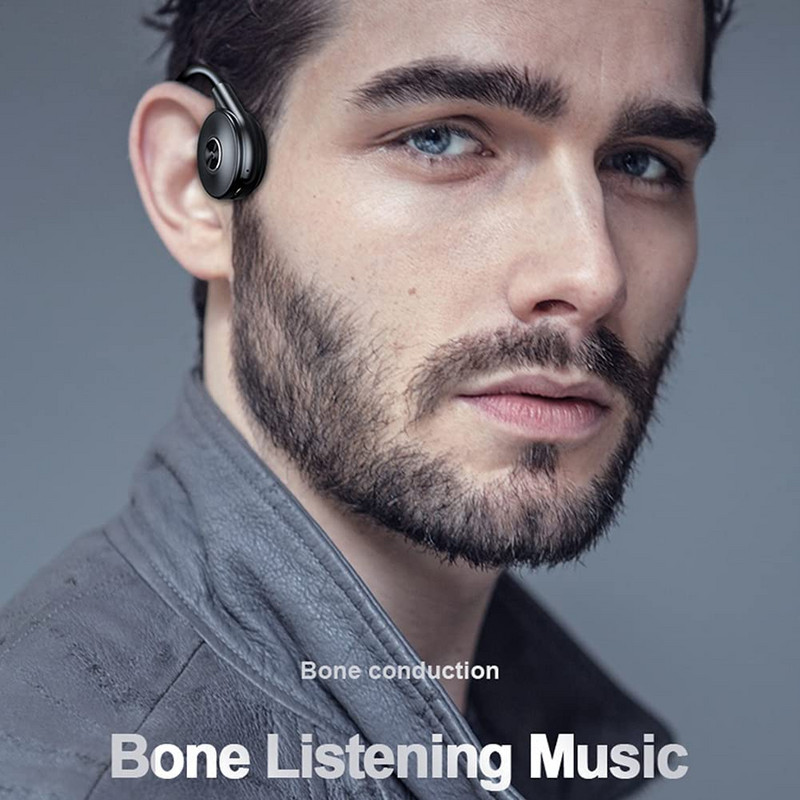 Slúchadlá s kostným vedením, mikrofón, bezdrôtové Bluetooth slúchadlá s potlačením hluku, kancelária, podnikanie, komerčné použitie, výučba/vzdelávanie