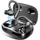 Căști sport Bluetooth 5.2 Căști fără fir Căști cu anulare a zgomotului Câști pentru urechi IPX7 Căști impermeabile 10H HiFi Music Time