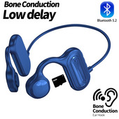 Slušalice za pravu koštanu provodljivost Bluetooth 5.2 bežične slušalice Vodootporne sportske slušalice s mikrofonom za vježbanje Trčanje Vožnja