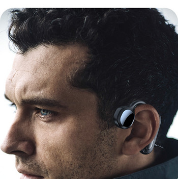 Ακουστικά Real Bone Conduction Ασύρματα ακουστικά Bluetooth 5.2 Αδιάβροχα αθλητικά ακουστικά με μικρόφωνο για προπόνηση τρέξιμο οδήγηση