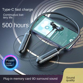 TWS magnetske bežične slušalice s trakom oko vrata Slušalice Bluetooth 5.2 slušalice Sportske vodootporne slušalice MP3 player MiC 200H Vrijeme za glazbu