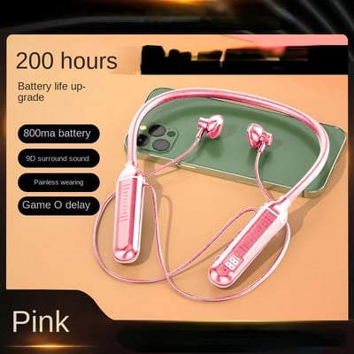 TWS magnetske bežične slušalice s trakom oko vrata Slušalice Bluetooth 5.2 slušalice Sportske vodootporne slušalice MP3 player MiC 200H Vrijeme za glazbu