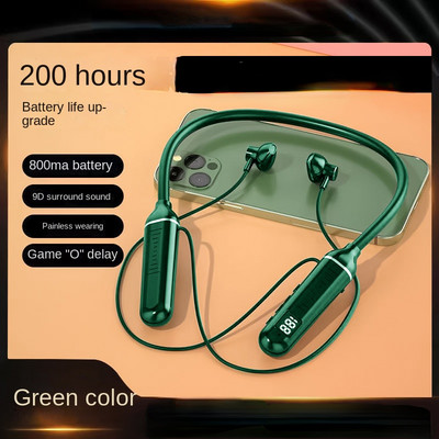 TWS magnetske bežične slušalice s trakom oko vrata Slušalice Bluetooth 5.2 slušalice Sportske vodootporne slušalice MP3 player MiC 200H Vrijeme za glazbu