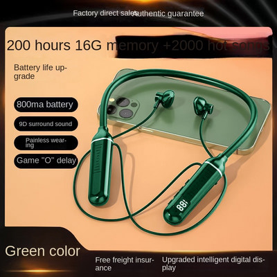 TWS magnetske bežične slušalice s trakom oko vrata Slušalice Bluetooth 5.2 slušalice Sportske vodootporne slušalice MP3 player MiC 200H Vrijeme za glazbu