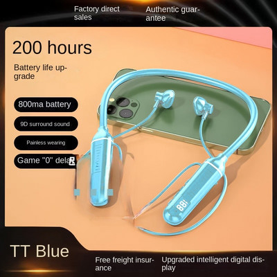 TWS magnetske bežične slušalice s trakom oko vrata Slušalice Bluetooth 5.2 slušalice Sportske vodootporne slušalice MP3 player MiC 200H Vrijeme za glazbu