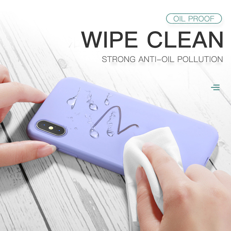 Husă moale subțire pentru iPhone 7 8 6s Plus SE2 Husă originală din silicon lichid Candy Coque Capa pentru iPhone X Xs 11 12 13 14 Pro Max XR