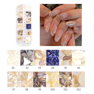 Ljeto Nail Art Rhinestones Ocean Nail Charms Shell Morska zvijezda Conch Sea Series 3D Beach Nail Design Dodaci Manikura DIY