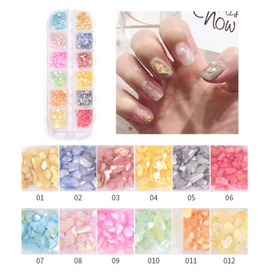 Ljeto Nail Art Rhinestones Ocean Nail Charms Shell Morska zvijezda Conch Sea Series 3D Beach Nail Design Dodaci Manikura DIY