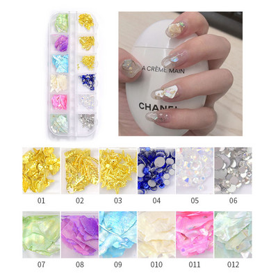 Ljeto Nail Art Rhinestones Ocean Nail Charms Shell Morska zvijezda Conch Sea Series 3D Beach Nail Design Dodaci Manikura DIY
