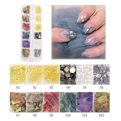 Ljeto Nail Art Rhinestones Ocean Nail Charms Shell Morska zvijezda Conch Sea Series 3D Beach Nail Design Dodaci Manikura DIY