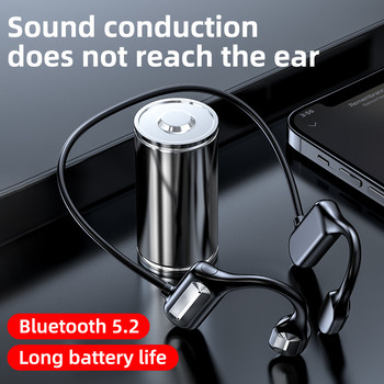 Нови Bluetooth слушалки с костна проводимост, спортни бягащи водоустойчиви безжични Bluetooth 5.0 спортни слушалки 2021 HIFI музикални слушалки