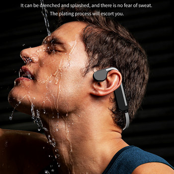 Ακουστικά True Bone Conduction Ασύρματα ακουστικά κολύμβησης συμβατά με Bluetooth 5.0 IPX6 Αδιάβροχα αθλητικά ακουστικά Μικρόφωνο