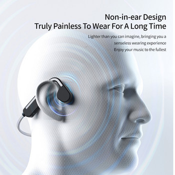 Ακουστικά True Bone Conduction Ασύρματα ακουστικά κολύμβησης συμβατά με Bluetooth 5.0 IPX6 Αδιάβροχα αθλητικά ακουστικά Μικρόφωνο