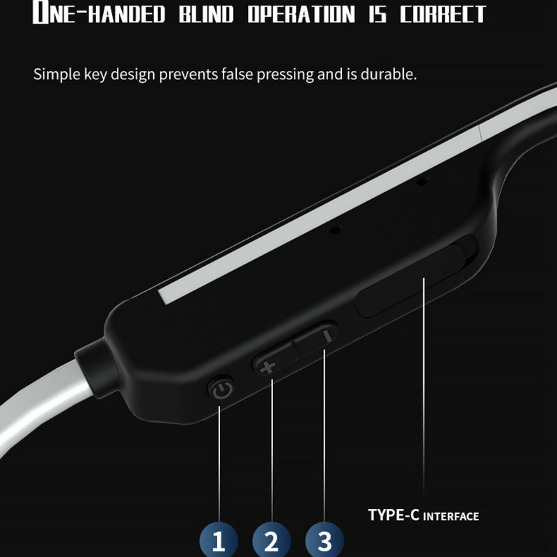 Căști cu conducție osoasă adevărată Căști de înot compatibile cu Bluetooth 5.0 fără fir IPX6 Căști sport rezistente la apă Microfon