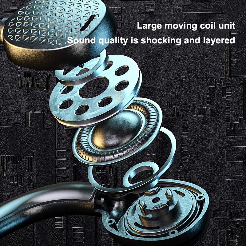 Slúchadlá s kostným vedením s mikrofónom, bezdrôtové športové slúchadlá do uší, handsfree, bežecké herné Bluetooth slúchadlá, digitálny displej napájania