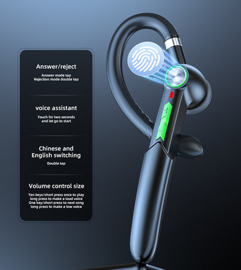 2022 Най-новите Bluetooth 5.0 слушалки K15 Безжични слушалки Слушалки с двоен микрофон за намаляване на шума с превключвател за заглушаване за всички смартфони