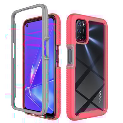 За OPPO A72 Калъф Удароустойчив Hybrid Armor Clear Phone Cover Funda OPPO A72 Realme C25Y C21Y OPPO A52 A94 4G A95 4G A16 A15 A12
