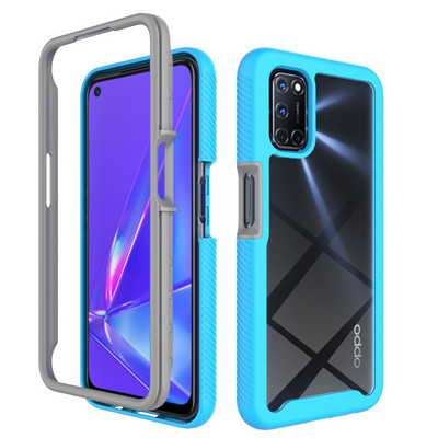 За OPPO A72 Калъф Удароустойчив Hybrid Armor Clear Phone Cover Funda OPPO A72 Realme C25Y C21Y OPPO A52 A94 4G A95 4G A16 A15 A12