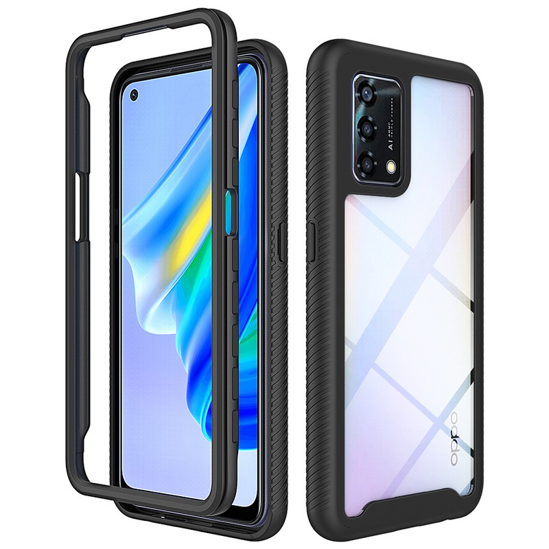 Za OPPO Reno 6 Lite Case otporan na udarce Hybrid Armor Clear Phone Cover Funda OPPO Reno 5 Lite Reno 7 Lite 7Z 5G A74 4G A54 4G A16