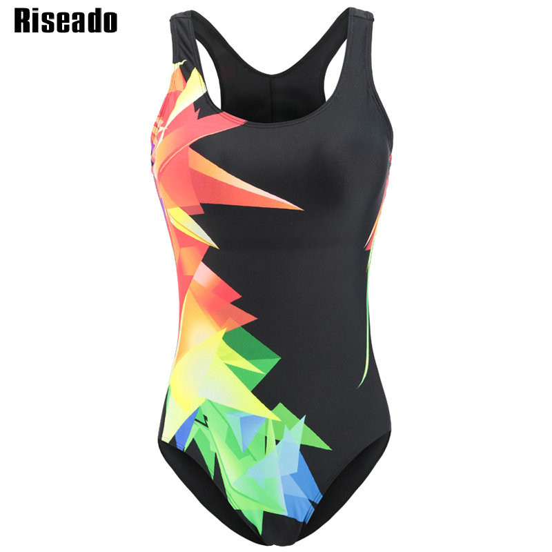 Riseado Digital Print Swimsuit Racer Back Swimwear Ženski sportski kupaći kostimi za žene 2023. Natjecateljski kupaći kostimi