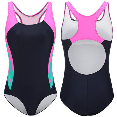 Riseado Patchwork Costum de baie dintr-o bucată Costum de baie pentru femei Body cu spate cros 2023 Costum de înot sport pentru femei îmbrăcăminte de plajă competitivă