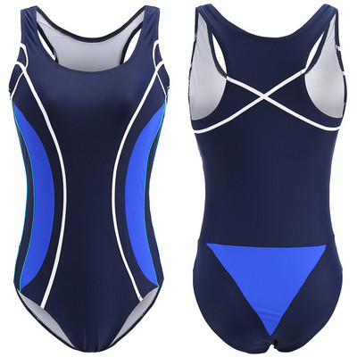 Riseado Patchwork Costum de baie dintr-o bucată Costum de baie pentru femei Body cu spate cros 2023 Costum de înot sport pentru femei îmbrăcăminte de plajă competitivă