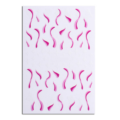 3D Zlatna linija Naljepnice za nokte Naljepnice Mramorna traka s duginim vrtložnim prugama Zimska samoljepljiva naljepnica Pribor za manikuru