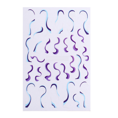 3D Zlatna linija Naljepnice za nokte Naljepnice Mramorna traka s duginim vrtložnim prugama Zimska samoljepljiva naljepnica Pribor za manikuru