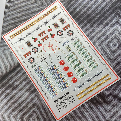 3D Zlatna linija Naljepnice za nokte Naljepnice Mramorna traka s duginim vrtložnim prugama Zimska samoljepljiva naljepnica Pribor za manikuru