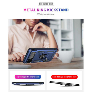 Για θήκη Google Pixel 7 Αντικραδασμική θήκη Armor Metal Ring Kickstand for Google Pixel 7 Pro Pixel 6A Pixel 6 Pro Pixel 6 2021