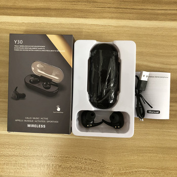 2/5/10PCS Y30 TWS Ασύρματο ακουστικό Blutooth Ακουστικά με έλεγχο αφής Ακουστικά ακουστικά με κουτί λιανικής πώλησης