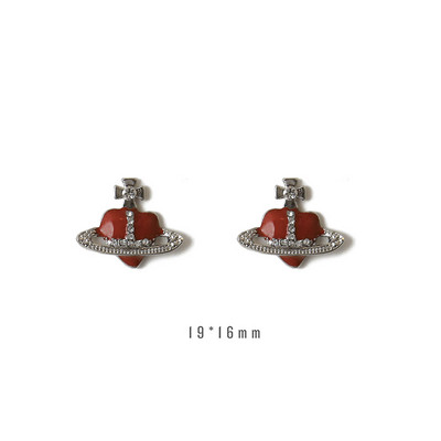 5 tk metallist 3D küünekunst Südamevõlusid Rhinestones Planeedi risti kujuga disain akrüül-geelküüntele Maniküüri tarvikud