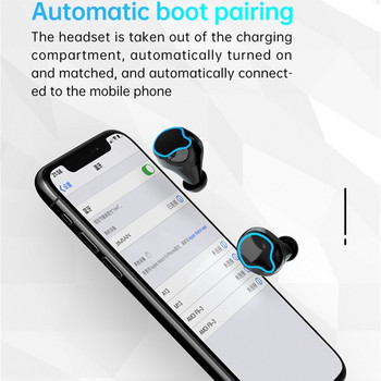 Най-новите безжични Bluetooth 5.0 слушалки TWS слушалки HIFI Mini In-ear Спортни слушалки за бягане Поддръжка на iOS/Android телефони HD разговор