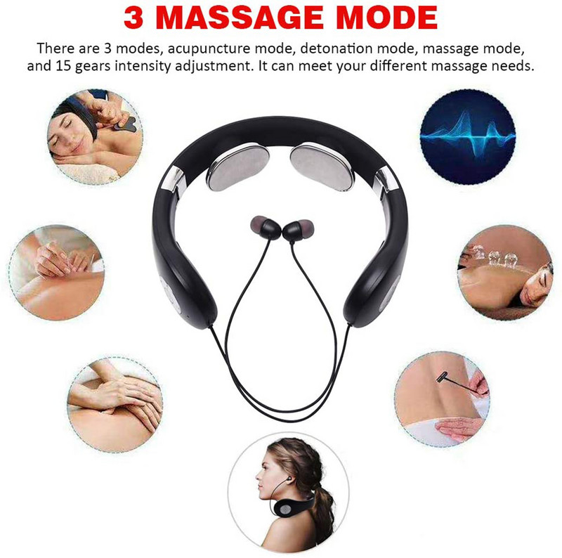 Nove HX3 TWS slušalice koje vise oko vrata, prijenosne istinske bežične sportske glazbene čepiće za uši Pametni masažer za ramena i vrat, sklopivi prostor za pohranu